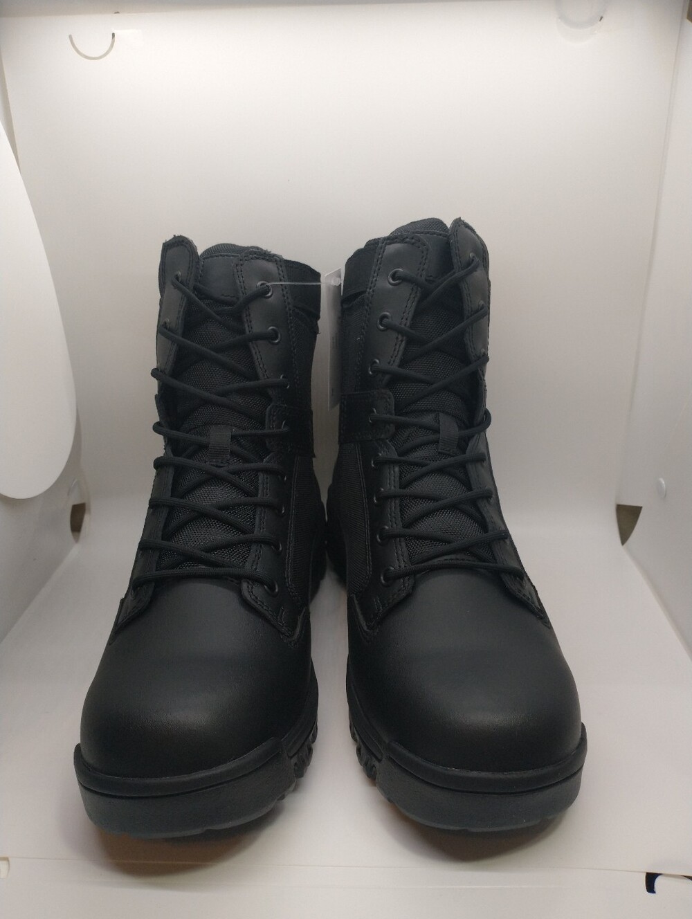 Bates Men's Tac Sport 8" Zip-up Tactical Boot, Black Color.
